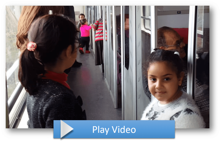 kids on train video thumb